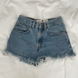 Levi’s High Waisted Vintage Denim Shorts